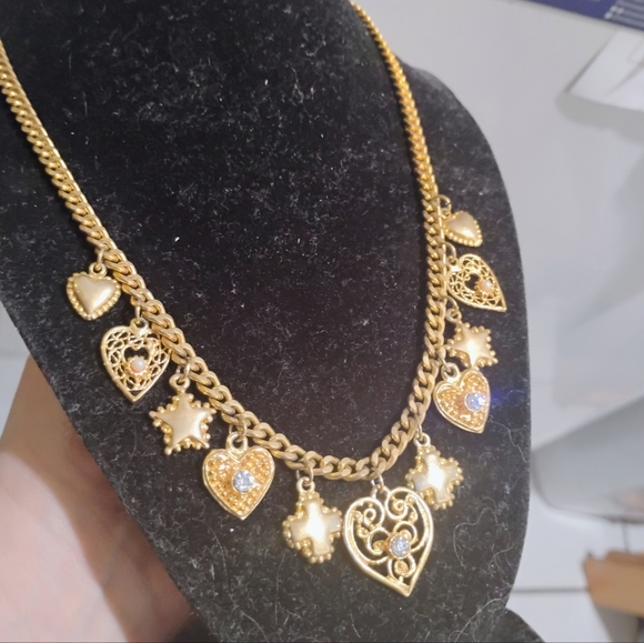 VINTAGE Gold Plated Necklace - Picture 2 of 12